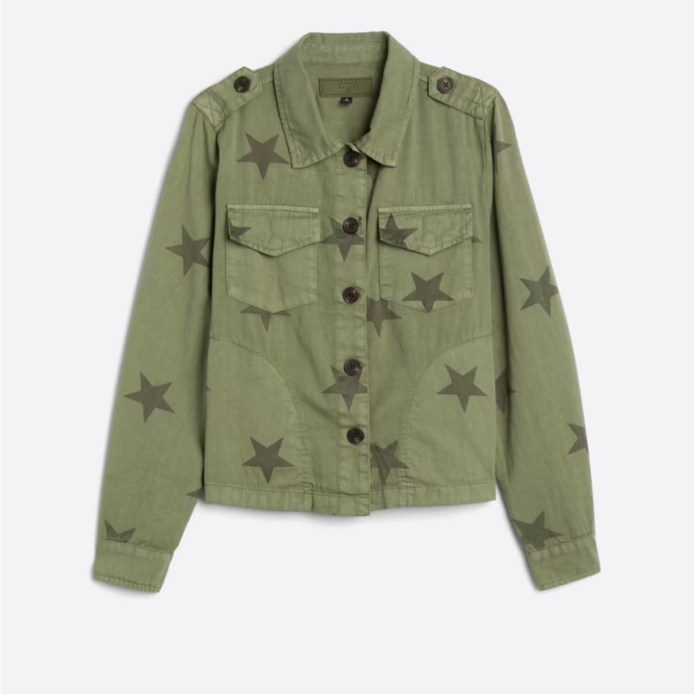 Blank NYC Nia Star Print Utility Jacket